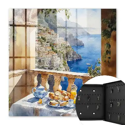 Frühstück auf der Terrasse am Meer