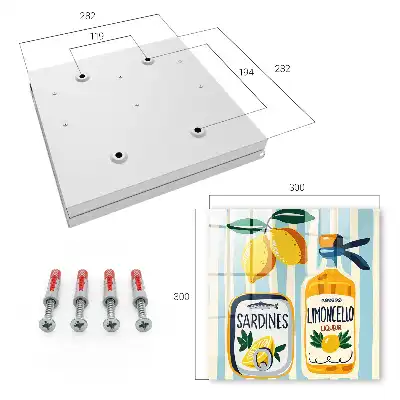 Italienische Sardinen-Zitronenmotive