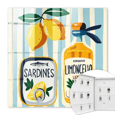 Italienische Sardinen-Zitronenmotive