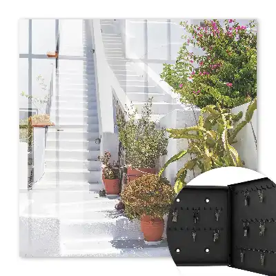 Treppe mit Topfpflanzen