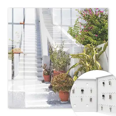 Treppe mit Topfpflanzen