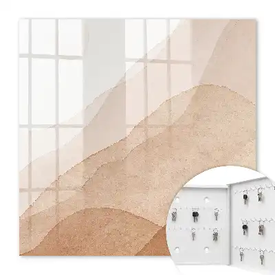 Beige Landschaften im Aquarellstil