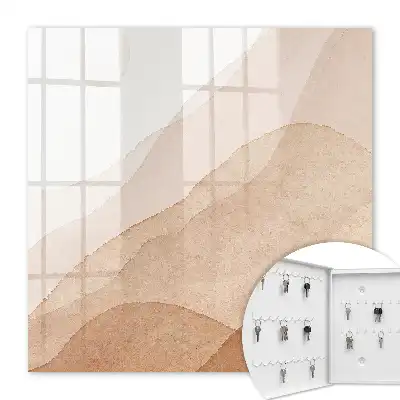 Beige Landschaften im Aquarellstil
