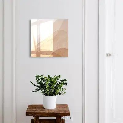 Beige Landschaften im Aquarellstil