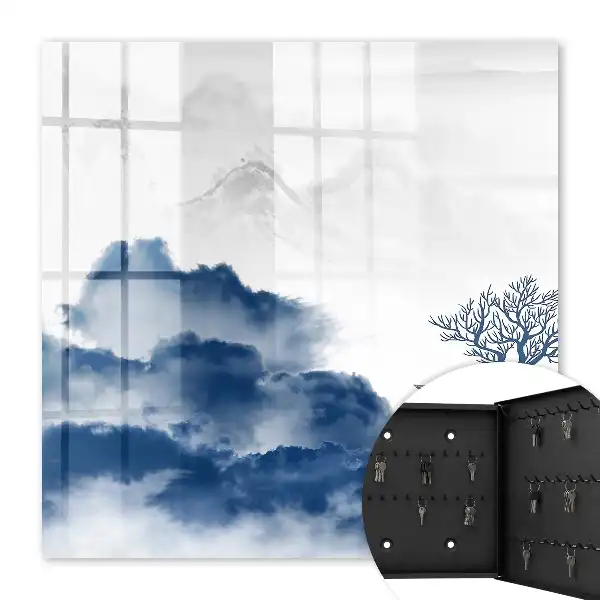 Geheimnisvolle Berge, blaue Wolken