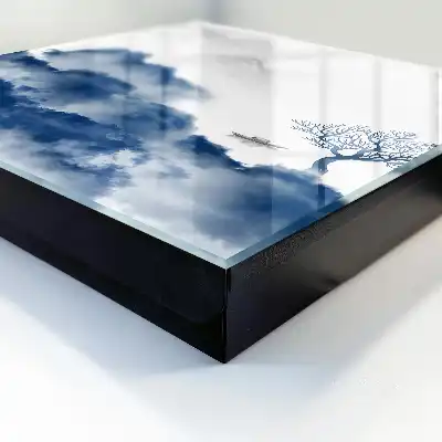 Geheimnisvolle Berge, blaue Wolken