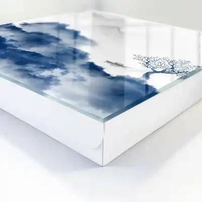 Geheimnisvolle Berge, blaue Wolken