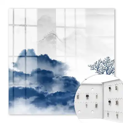 Geheimnisvolle Berge, blaue Wolken