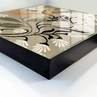 Blumenmotiv in ruhigen Farben