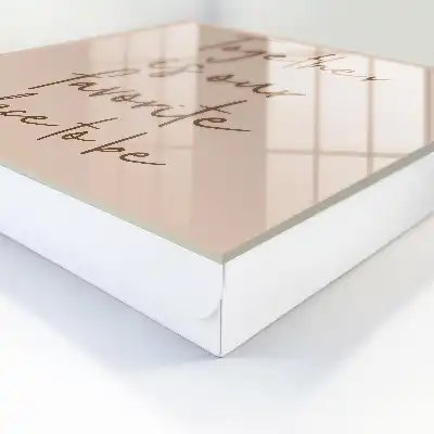 Wandschild mit der Inschrift Zusammen ist unser Lieblingsort