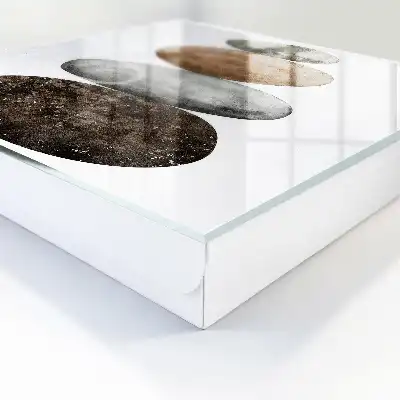 Set aus Steinen in dezenten Farben