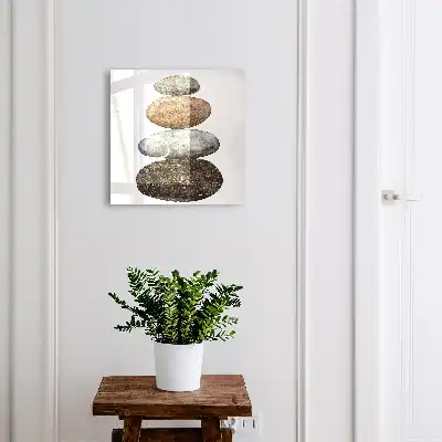 Set aus Steinen in dezenten Farben