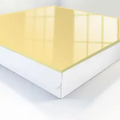 Elegante Harmonie in einem cremigen Gelbton