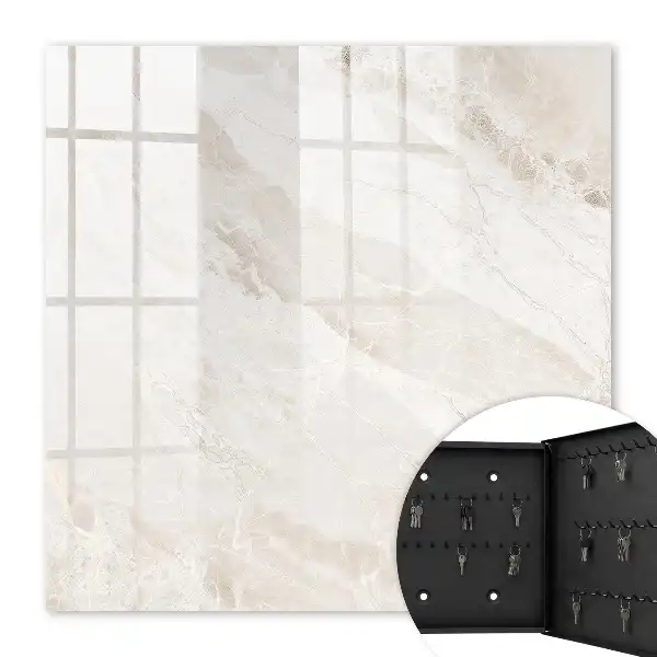 Wandbild mit neutralem Marmormuster