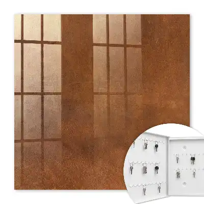 Wandbild mit brauner Textur in erdigen Tönen