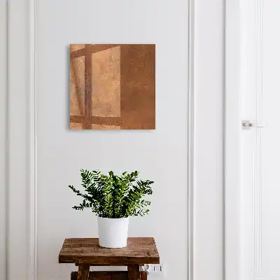Wandbild mit brauner Textur in erdigen Tönen