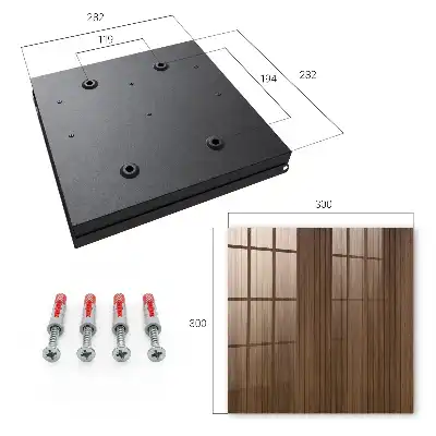Harmonische Komposition aus Holzbrettern