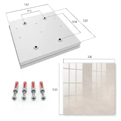 Wandbild mit eleganter Betonstruktur