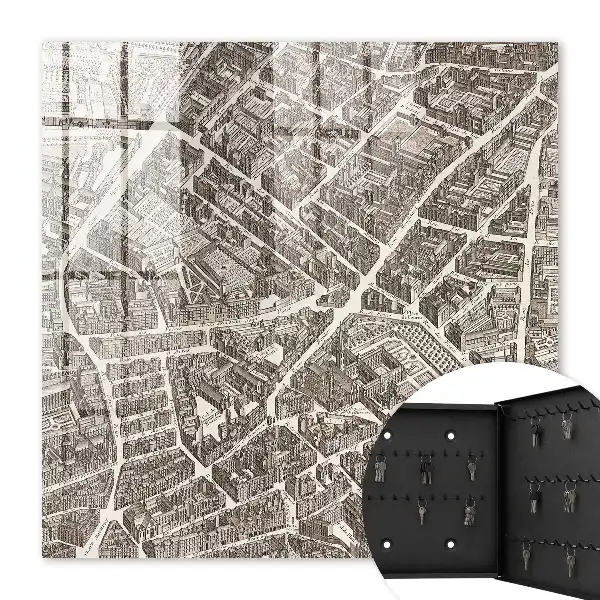 Ein Stadtplan im klassischen Stil