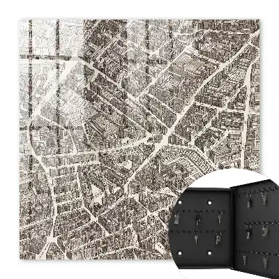 Ein Stadtplan im klassischen Stil