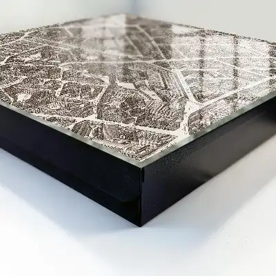 Ein Stadtplan im klassischen Stil