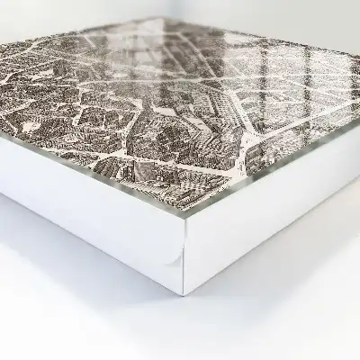 Ein Stadtplan im klassischen Stil