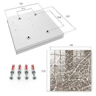 Ein Stadtplan im klassischen Stil
