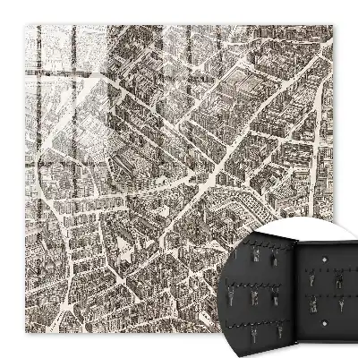 Ein Stadtplan im klassischen Stil