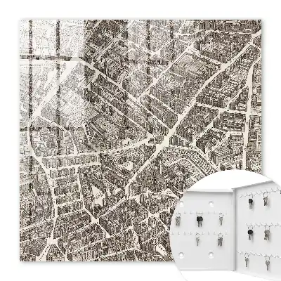 Ein Stadtplan im klassischen Stil