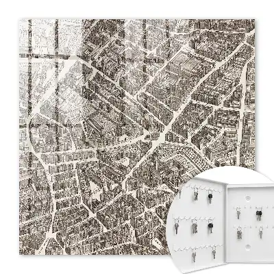 Ein Stadtplan im klassischen Stil