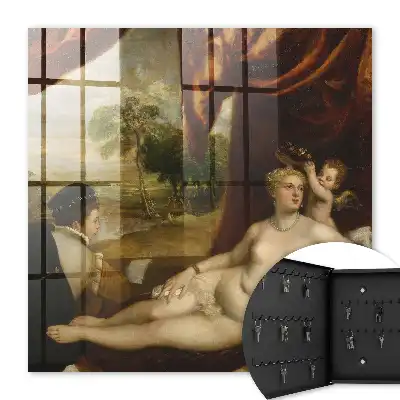 Tizian Venus und der Lautenspieler, Frauenengel
