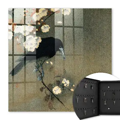 Ohara Koson Krähe und Kirschblüten