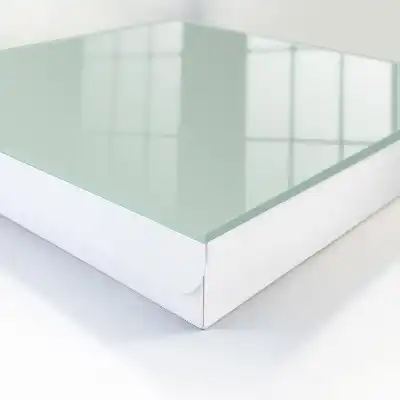 Hellminzfarbener, kohäsiver Minimalismus