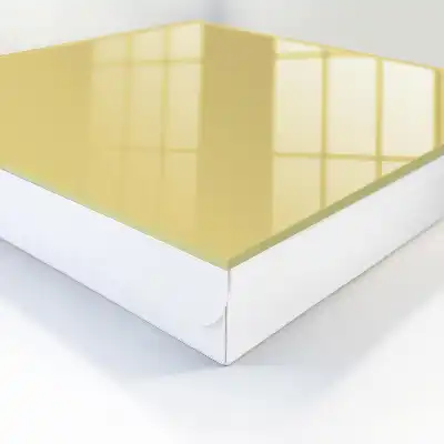 Minimalistischer Stil in Pastellgelb