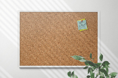 Korktafel für die Wand in weißem Rahmen 100x70