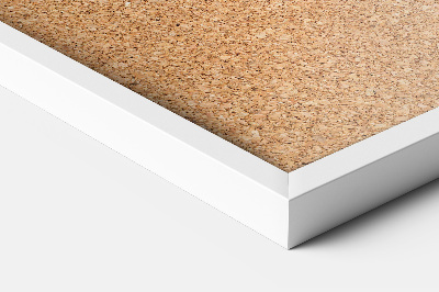 Korktafel für die Wand in weißem Rahmen 100x70