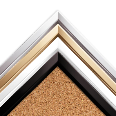 Korktafel für die Wand in weißem Rahmen 100x70