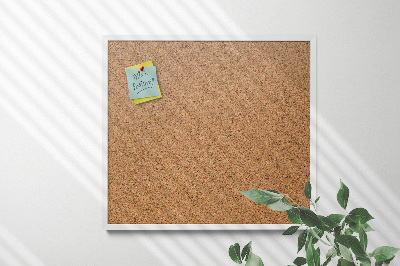 Pinnwand mit weißem Rahmen 50x50