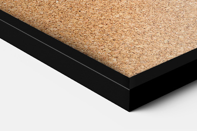 Korktafel für die Wand mit schwarzem Rahmen 100x70