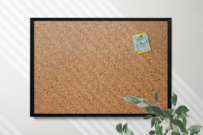 Pinnwand Kork mit schwarzem Rahmen 60x40