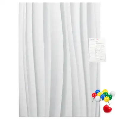 Korktafel mit Abstraktion von Linien und Formen