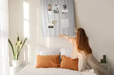 Korktafel mit Abstraktion von Linien und Formen