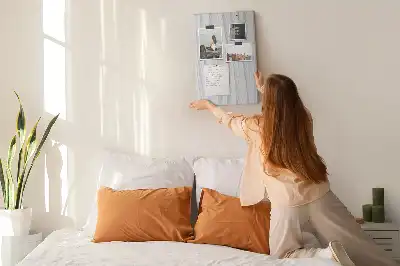 Korktafel mit Abstraktion von Linien und Formen