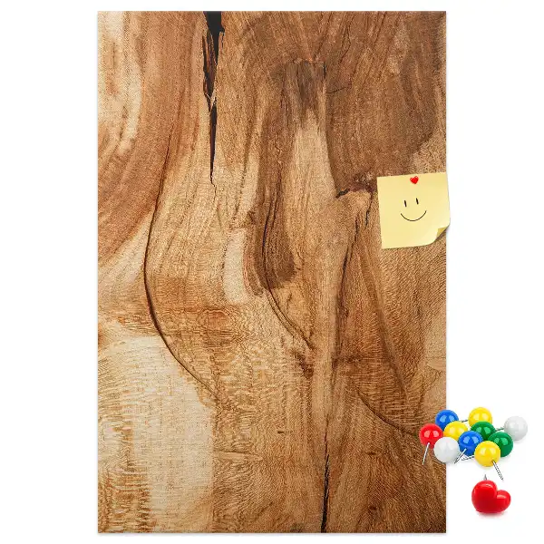 Korktafel mit natürlicher Holzstruktur