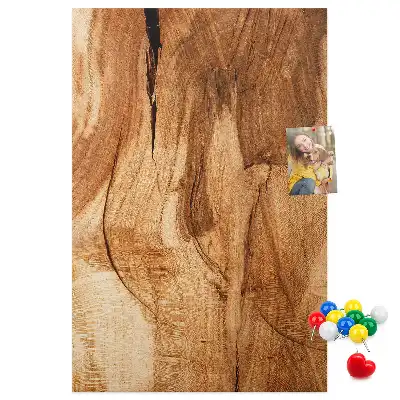 Korktafel mit natürlicher Holzstruktur