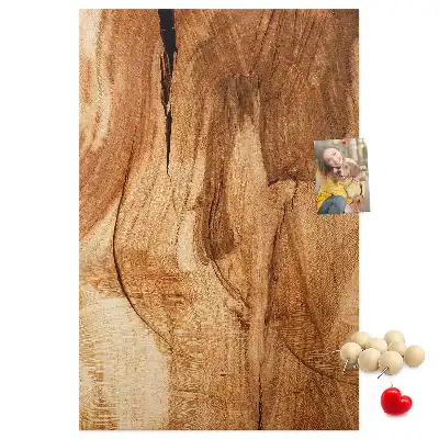 Korktafel mit natürlicher Holzstruktur