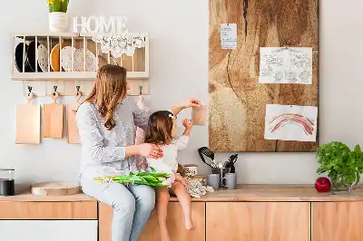 Korktafel mit natürlicher Holzstruktur