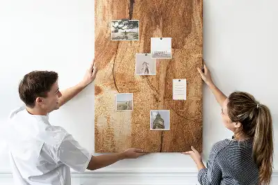 Korktafel mit natürlicher Holzstruktur
