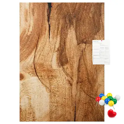 Korktafel mit natürlicher Holzstruktur