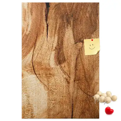 Korktafel mit natürlicher Holzstruktur
